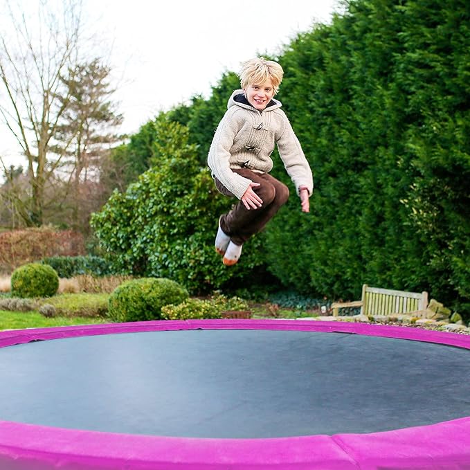 Kangaroo Hoppers Universal 12/14/15FT Trampoline Replacement Safety Pad, Waterproof Surround Spring Foam Cover for Round Frame