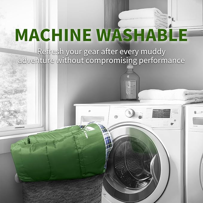 GEERTOP Flannel Sleeping Bags for Adults Big & Tall People Portable Cold Weather Envelope XXL All Seasons Camping Sleeping Bag