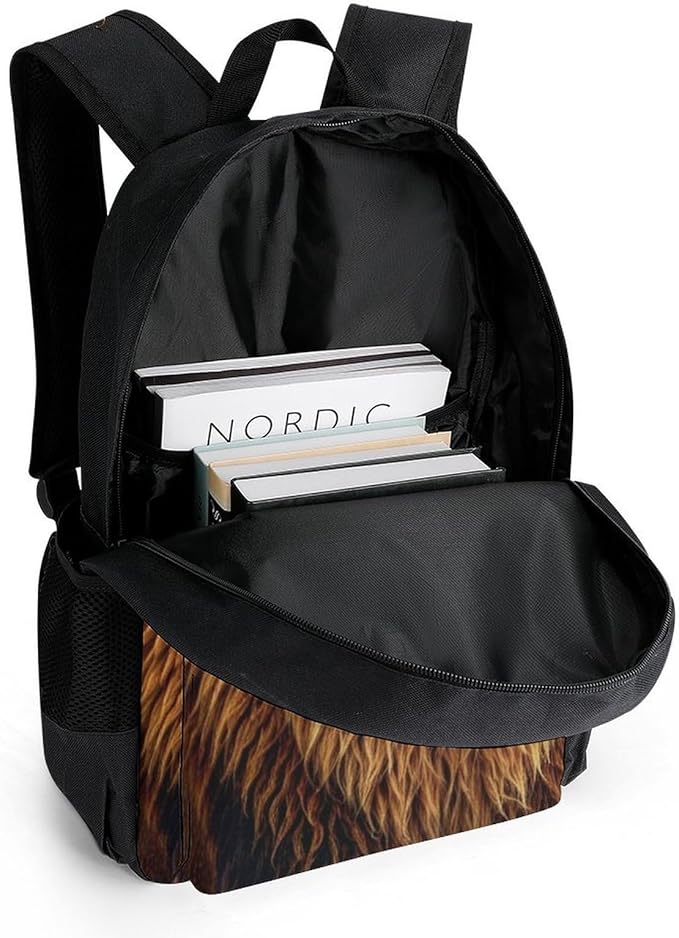 Shoulder Book Bags Polyester Multipurpose Anti-Theft 90S Lion King With Gold Crown Carry On Bag Large Capacity Travel Hiking Camping Rucksack