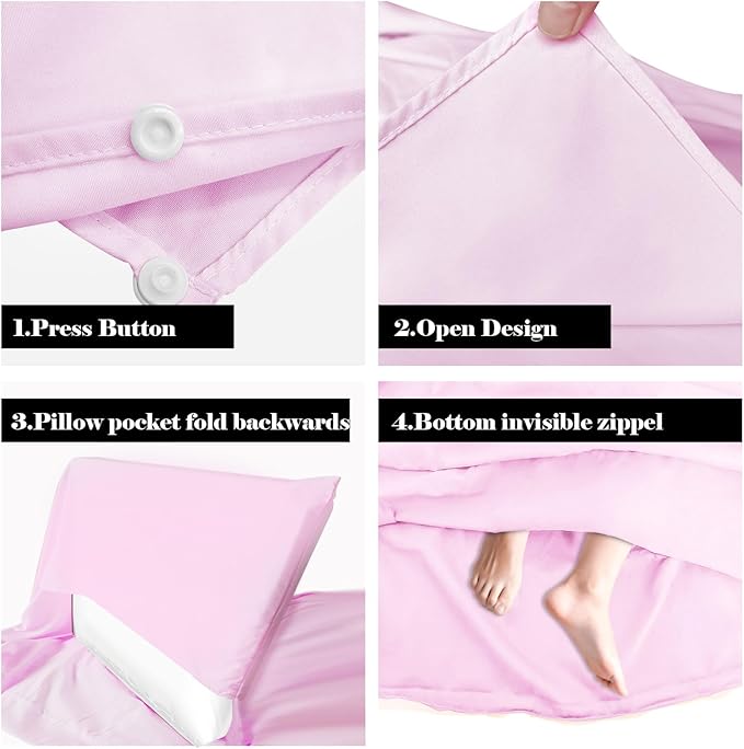 Sleeping Bag Liner,Travel Sheet & Adult Sleep Sack, Camping Sheets Travel Sleep Sack for Backpacking,Hotels & Hostels -Lightweight Single &Double Travel Sheet Camping Sheets