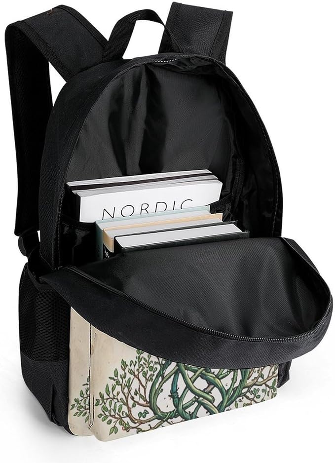Supdreamc Backpack Anti-Theft Multipurpose Large Capacity Carry On Bag, Dna Tree Of Life Camping Outdoor Backpack With Side Pockets