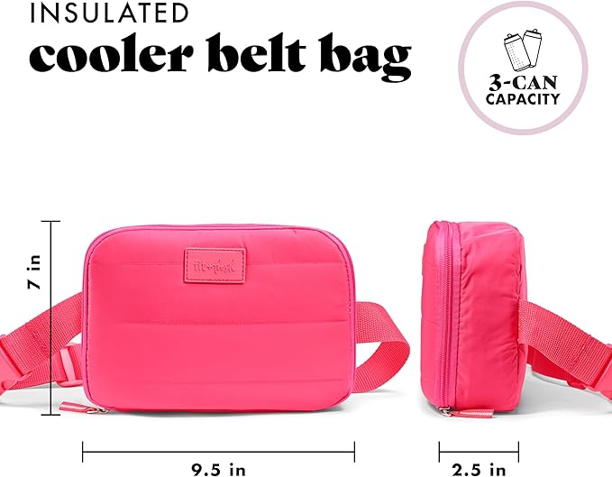 Fit & Fresh Carefree Cooler Collection – Insulated, Leakproof, Water-Resistant Tote & Mini Sling Bag for Summer Pool & Travel