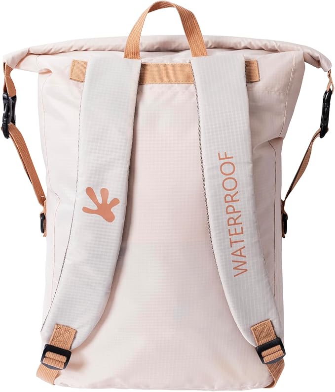 geckobrands Lightweight 30L Waterproof Backpack - Lightweight Watertight Outdoor Bag Hiking Traveling Light Water Activities