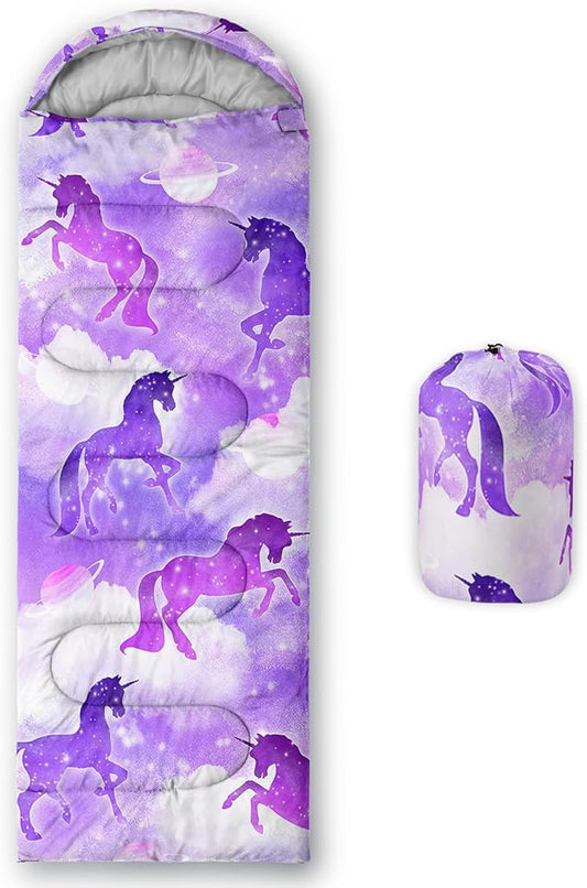 QOOMO Camping Sleeping Bags,3 Season Warm & Cool Weather,Lightweight,Waterproof Sleeping Bags for Adults & Kids,Traveling,and Outdoors,Camping Gear Equipment