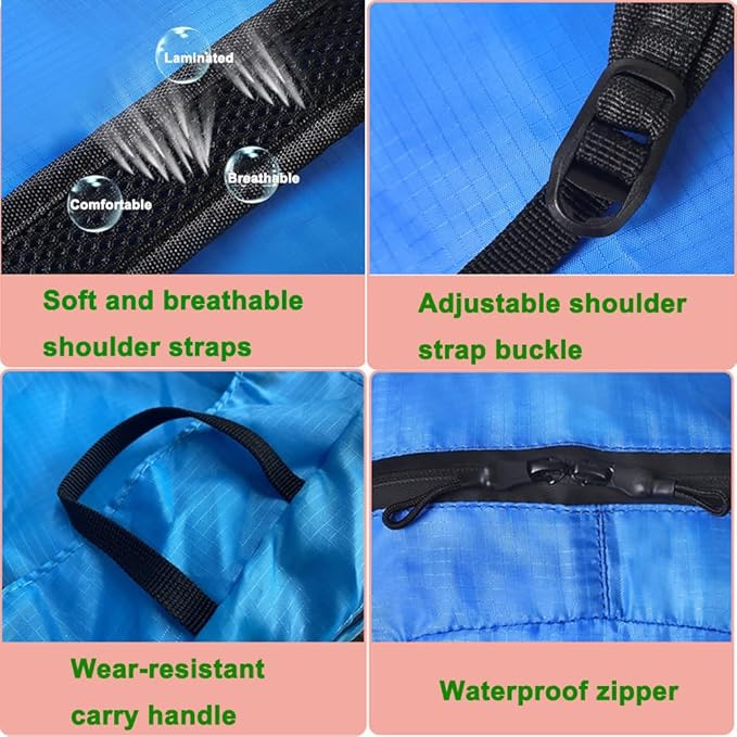 Foldable Daypack, Small Backpack, Hiking Backpack Daypack, Lightweight Waterproof Travel Packable Rucksack for Men and Women