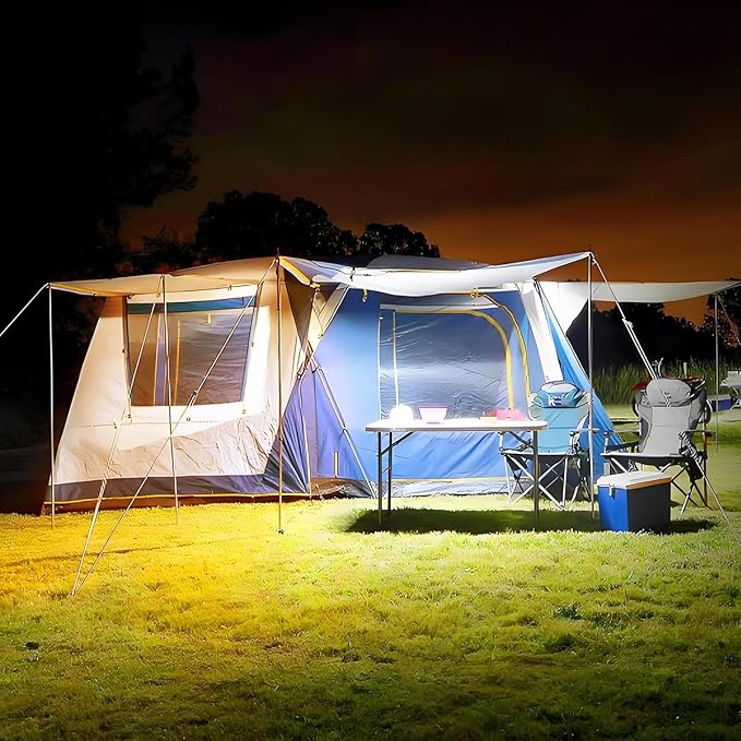 12V LED Interior Light Bar - 4 X Aluminum String Lights + 1 X 4FT Strip | IP67 | Dimmer Switch, Dimmable, for RV, Camping Tent, Boat/Deck, Garage, Tool Room