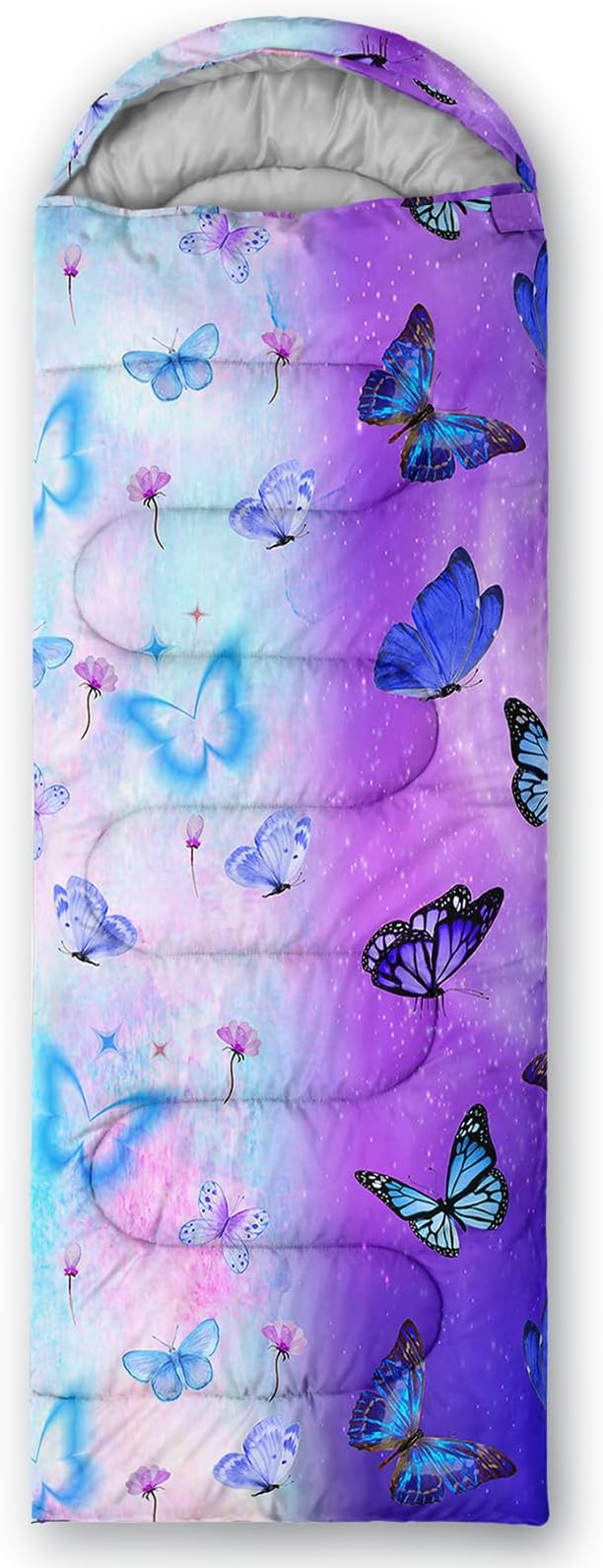 AILONEN Outer Space Astronaut Camping Sleeping Bags,Lightweight & Waterproof,3 Season Warm & Cool Weather,Cartoon Sleeping Bags for Kids,Boys Girls Travelling,Outdoors