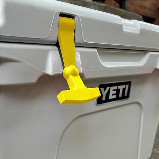 Beast Cooler Accessories Replacement Latches for Yeti Tundra and RTIC Hard Coolers - 2-Pack Yellow Latches Cooler Straps - Heavy-Duty Cooler Replacement Parts