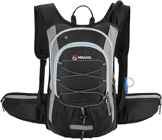 Hydration Pack Hiking Water Backpack - Miracol Insulated Water Bag with 2L Bladder