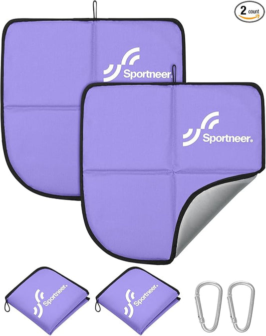Sportneer Sitting Pad: Lightweight Waterproof Folding Seat Pad for Backpacking, 15.75'' x 15.75'' Portable Camping Seat Mat for Hiking, Picnics Beach & Outdoor Use, 0.13lbs