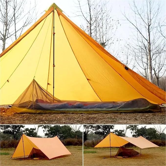 230g/260g Ultralight 1-Person Tent – 40D 210T Nylon 3-4 Season Camping Tent with Mesh Mosquito Net & Vent
