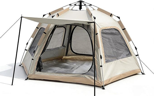 Instant Tent Person - Automatic Pop Up Camping Tent/Silver Coating UV Protection, Waterproof Portable for Backpacking & Camping with Carring Bag(Easy Setup & Fold)