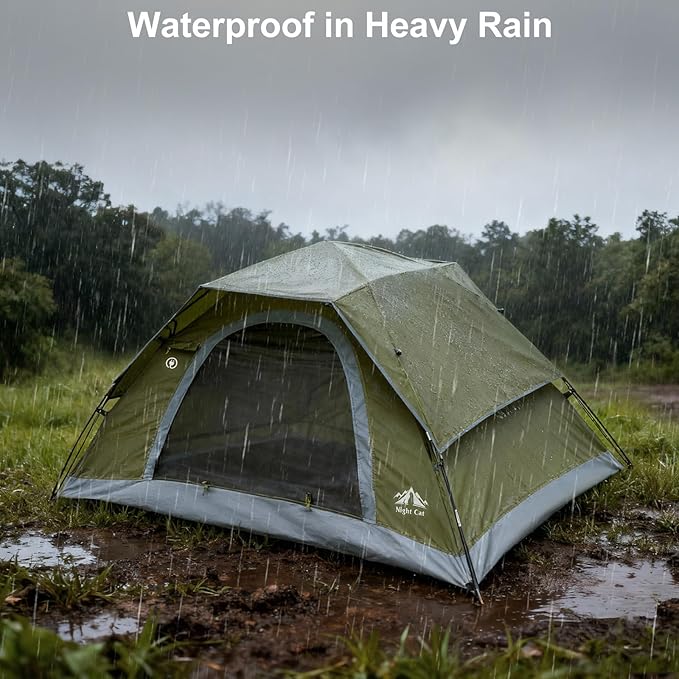 Night Cat Upgraded Backpacking Tents 1 2 Persons Easy Clip Setup Camping Tent Adults Scouts Heavy Rainproof Compact Lightweight
