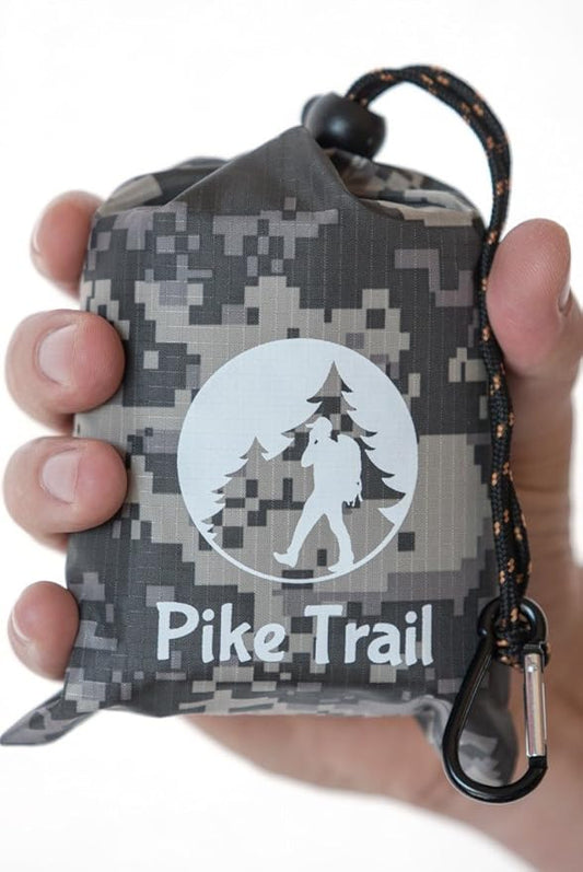 Pike Trail Pocket Beach Blanket (60 in X 56 in) – Lightweight Sand Proof Picnic Blankets, Compact Outdoor Blankets, Waterproof Pocket Blanket for Hiking, Camping, Picnics, Travel and Beach Trips