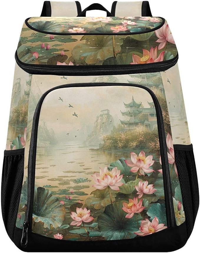 YETTASBIN Leakproof 36 Cans Cooler Backpack for Men Women - Lotus Insulated Backpack Cooler Large Capacity Waterproof Lunch Bag for Hiking, Camping, Beach, Fishing, Work
