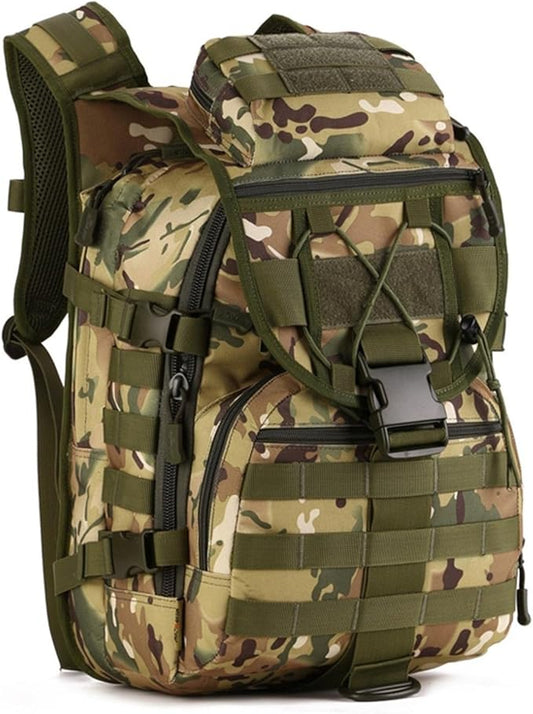 Tactical Military Backpack for Men Women, 40L Army 3 Day Assault Pack Molle Bug Out Bag Large Rucksack for Hunting Hiking Fishing Camping (Cp Camouflage)