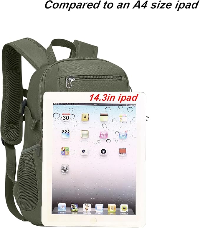 ArcEnCiel 10L/20L Mini X-Small Tactical Backpack MOLLE Daypack Gear Pack Camping Bag with Patch