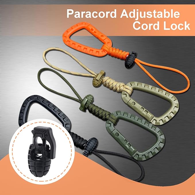 20pcs Black Plastic Cord Lock Stopper for Drawstring, Paracord Lock Elastic Shoeslace String Lock Camera Strap Accessories Replacement