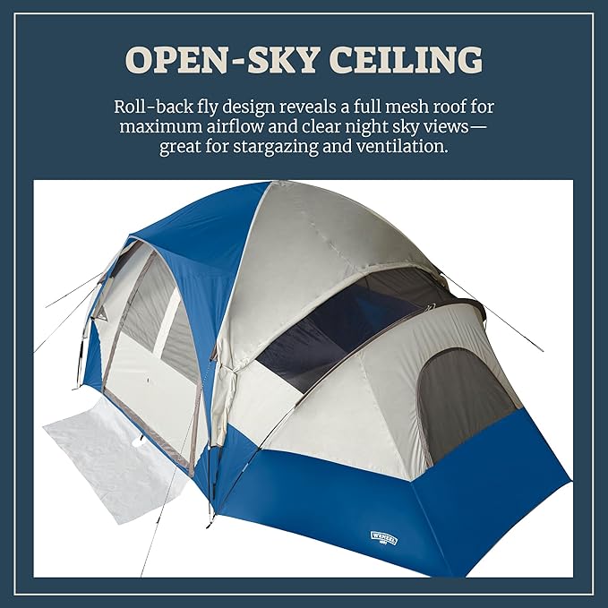 Wenzel Modified Dome Camping Tent for Car Camping, Traveling, Festivals, and More