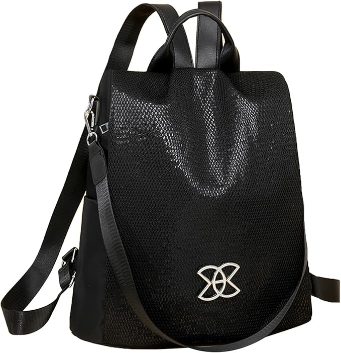 Anti-Theft Leisure Backpack | Multi-Purpose Large Capacity Lightweight Shoulder Bag | Classic Nylon Crossbodys Bags for Female Male