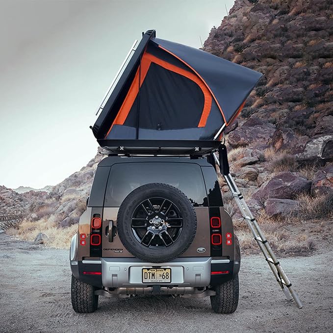 Offroad Camping Car Roof Top Tent, Family Self-Drive Camping and Camping Automatic Quick Drive Roof Tent, Outdoor Side-by-Side Hard-Shell Car-top Tent