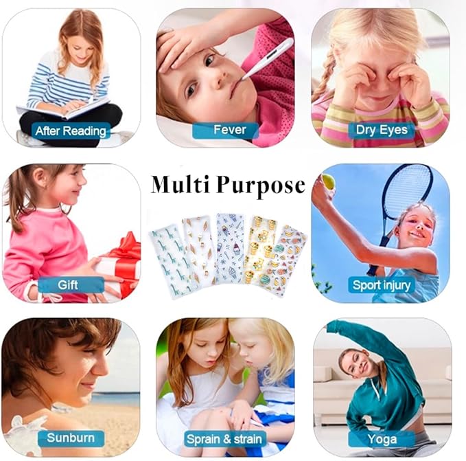 Ice Pack for Lunch Bags, Reusable Lunch Ice Pack, Cooler Ice Packs, Freezer Packs, Slim & Long-Lasting for Lunch Box, Beach Cooler Bag, Picnic Baskets, Keep Food Cool Fresh (5 PCS)