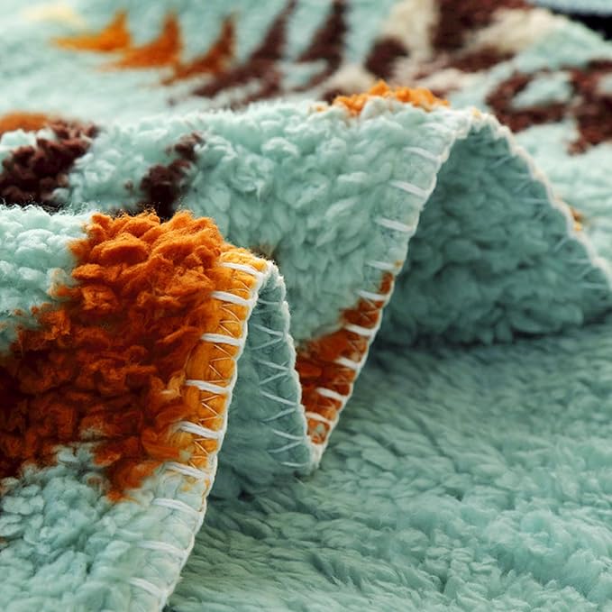 UKELER Large Bohemian Bed Blankets 80'' × 90'', Ultra Soft Aztec Bed Blanket for All Season, Cozy, Plush, Bohemian Throw Blanket for Bed/Couch/Sofa/Office/Camping