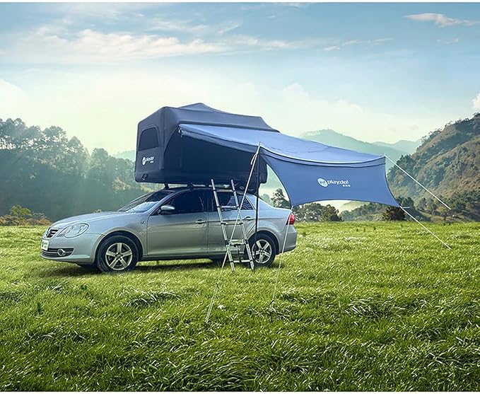 UNISTRENGH Waterproof Inflatable Car Rooftop Tent Lightweight Portable Family Outdoor Camping Roof Top Tent for SUV, Jeep Cars
