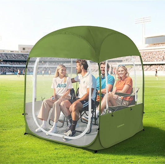 Sports Tent, Portable & Foldable Pop Up Tents Shelter with Carry Bag, Instant Weather Proof Clear View Bubble Tent for Fishing, Camping, Watching Sports Events