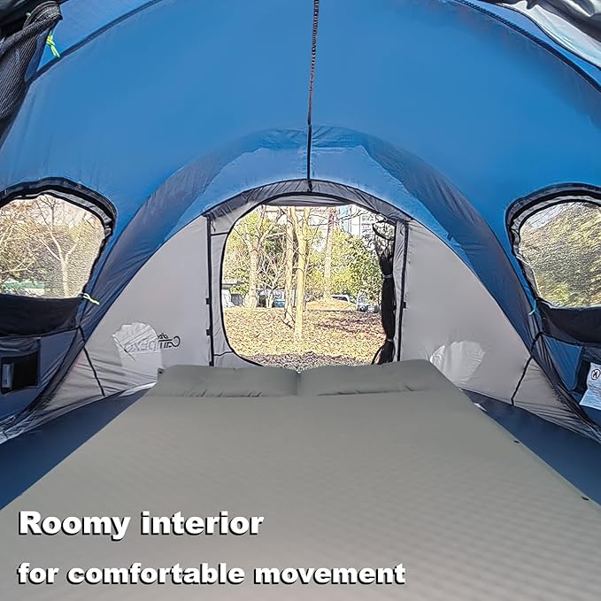 Camping Tent, Pop Up Instant Tent for 2-3 Person, Sets Up in Just Seconds, Waterproof Durable Tent with Carry Bag for Camping Hiking Outdoor