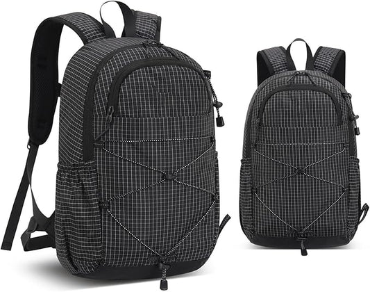 Travel Backpack, Lightweight Hiking Daypack with Anti Theft Zippers and Safety Whistle for Outdoor Commute Weekend Getaway (20L and Below)
