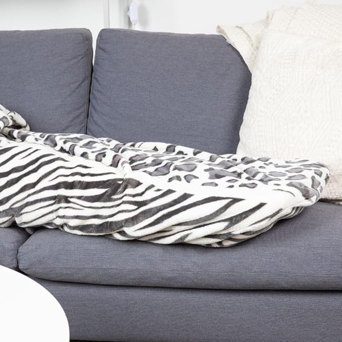 PediPocket XXL Sherpa Lined Patented Foot Pocket Blanket – Fierce Fusion – Extra Large 60”x84” with 30'Deep Foot Pocket,Plush Fleece Blanket,Luxurious Comfort,Machine Washable,Gift Idea (non-electric)