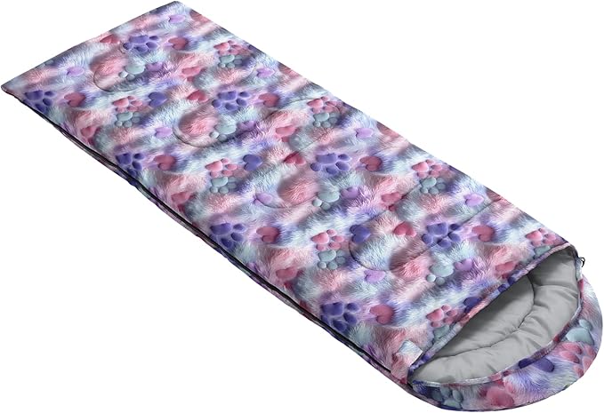 AILONEN Outer Space Astronaut Camping Sleeping Bags,Lightweight & Waterproof,3 Season Warm & Cool Weather,Cartoon Sleeping Bags for Kids,Boys Girls Travelling,Outdoors