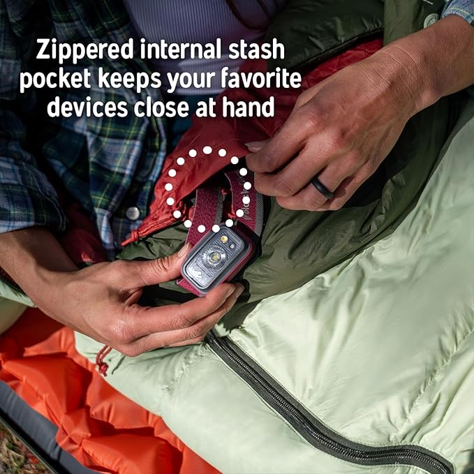 Kelty Cosmic 20 Down Mummy Sleeping Bag for Backpacking, Campers, 550 Fill Power, Recycled Fabrics with PFAS-Free DWR, Designed in Sunny Colorado,