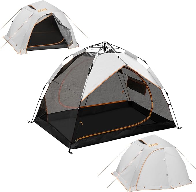 OutdoorMaster 2 Person Camping Tent, 3 Seasons Lightweight Backpacking Canopy, Waterproof and Weatherproof Sun Shelter, Double Layer Outdoor Cabana for Camping, Hiking and Mountaineering