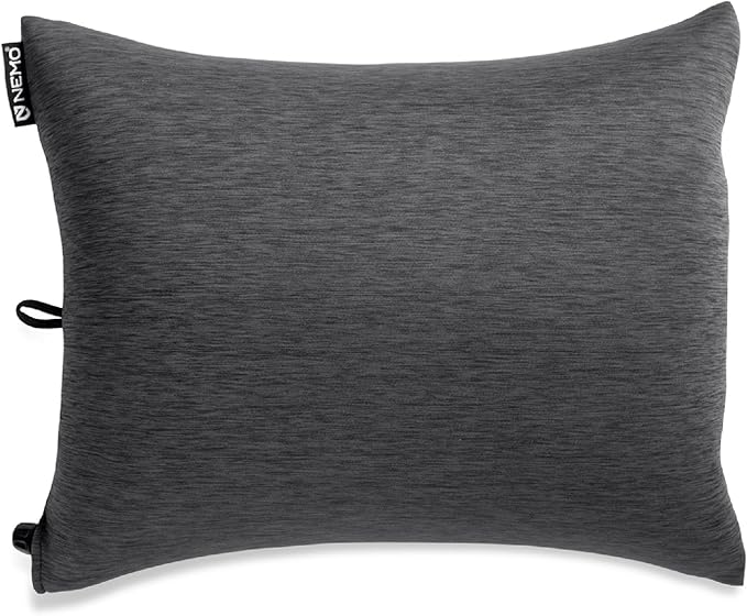 NEMO Equipment Fillo King Luxury Camping Pillow - Black Pearl/Birch Bud - One Size