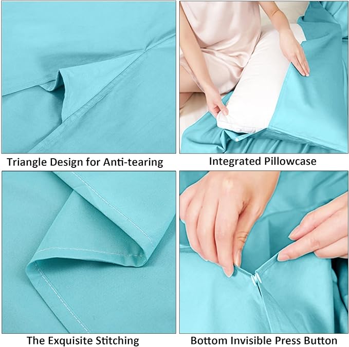 Sleeping Bag Liner, Lightweight Portable, Soft Travel and Camping Sheet, with Compact and Carry Bag, for Travel, Hotel