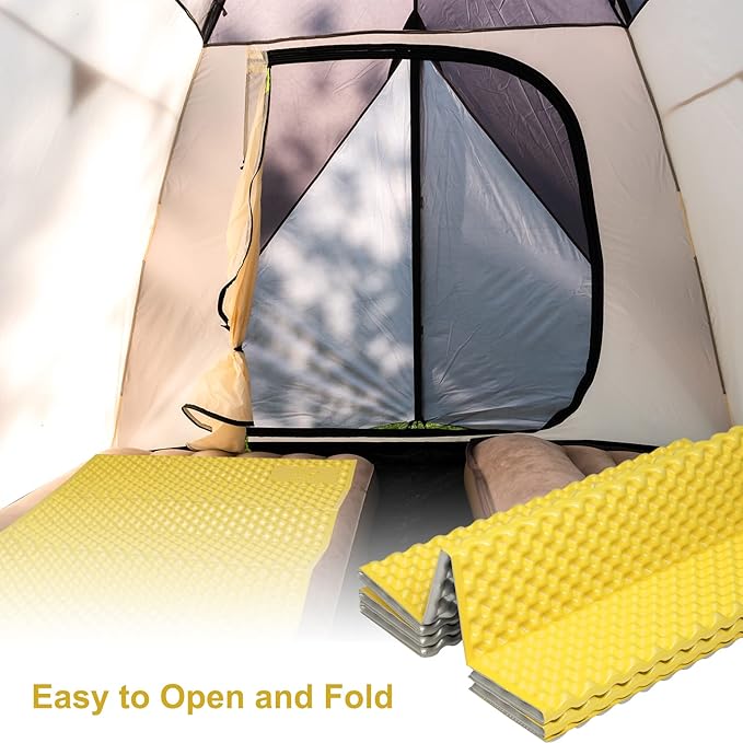 PATIKIL Closed Cell Foam Sleeping Pad Insulated R-Value 2.1 Foldable Sleeping Pad Lightweight Sleeping Mat for Camping Backpacking Hiking Outdoor