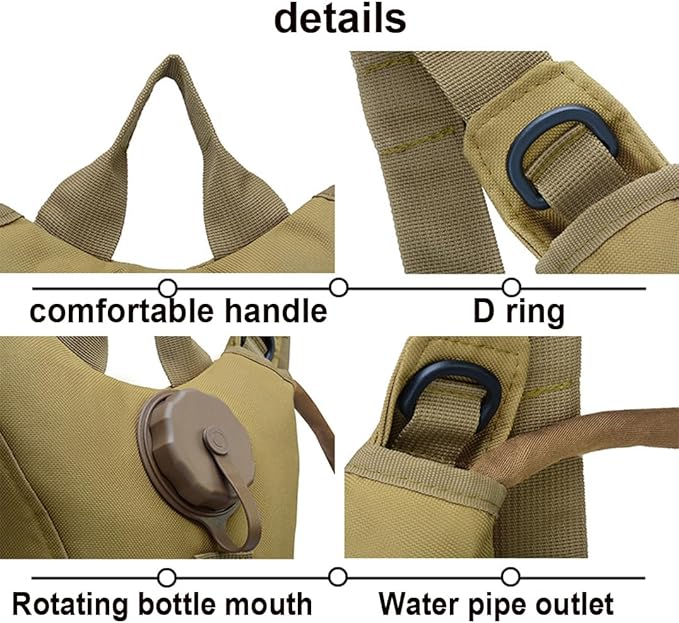 Hydration Pack Hiking Water Backpack with 3L Water Bladder, Adjustable Water Storage Reservoir Bag Men Women Running Vest for Hiking Running Cycling Climbing Camping