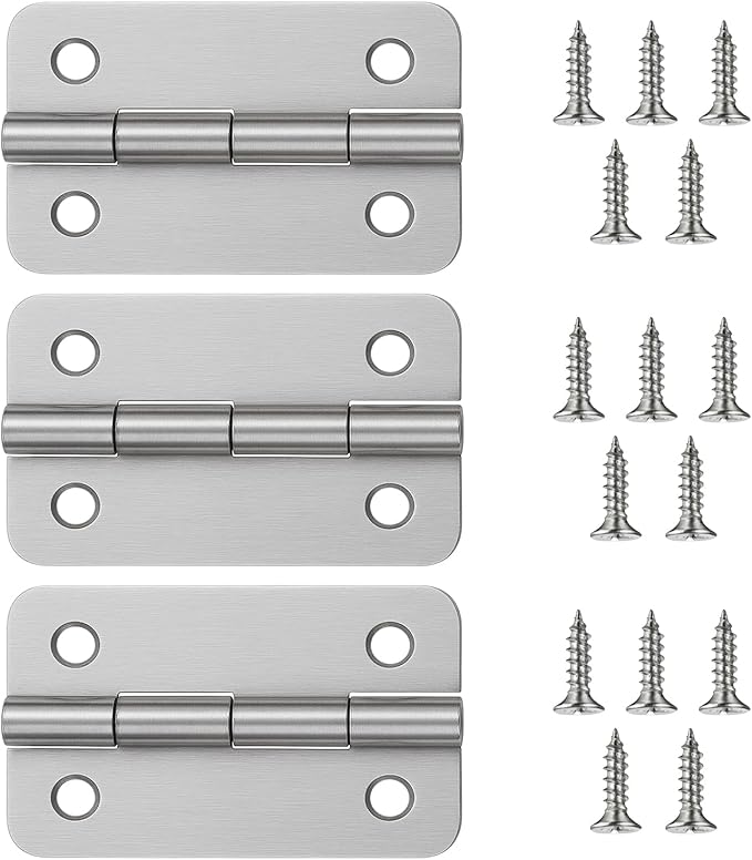 Cooler Hinges Replacement for Igloo Ice Chests 304 Stainless Steel Cooler Hinge Replacement Parts for Most Igloo Coolers (3 Sets Hinges)