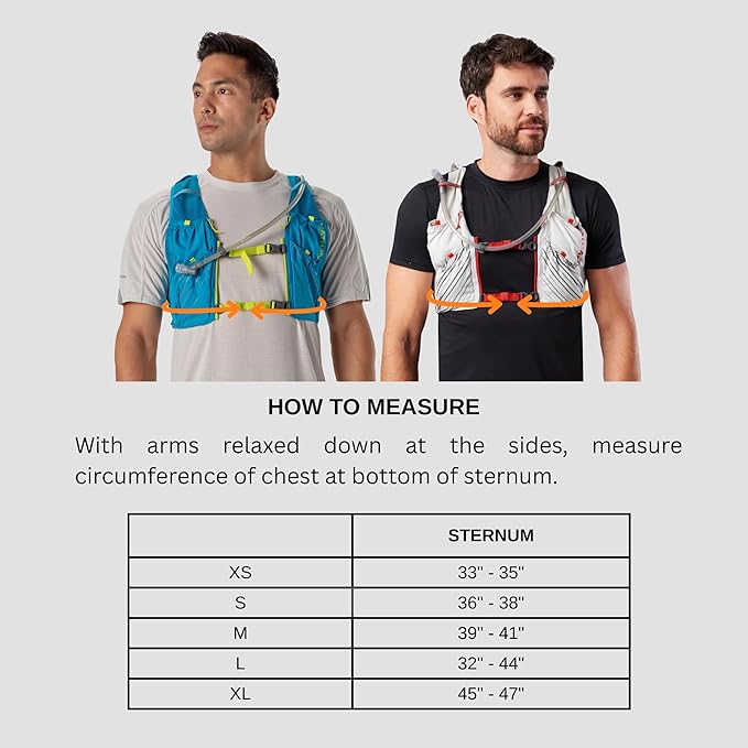 Nathan Pinnacle Race Vest 12L Hydration Pack, 1.6L Water Bladder, Running Vest, Water-Resistant Pockets, Lightweight & Moisture Wicking