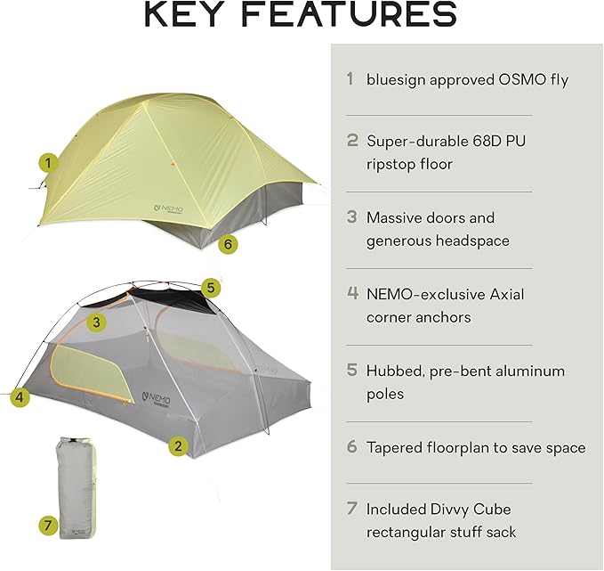 NEMO Equipment Mayfly OSMO Lightweight Backpacking Tent
