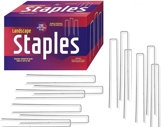 Ashman Galvanized Sod Staples 12 Inch (200 - Extra Heavy Duty)