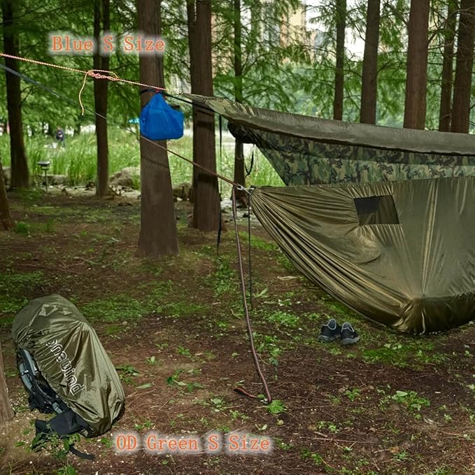onewind Versatile Hammock Gear Sling or Backpack Rain Cover, Ultralight Waterproof Underbelly Gear Hammock Storage to Place Backpack, Clothes, Quilt, Food or 70L Packing Cover, Hammock Protector