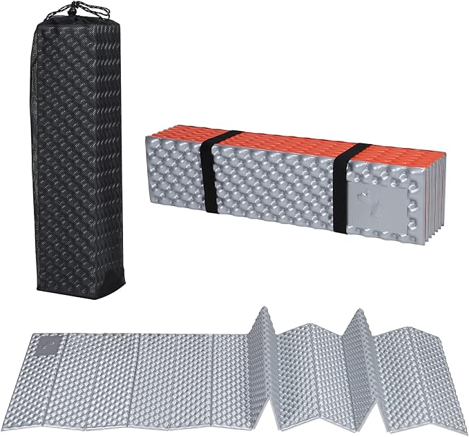 PATIKIL Closed Cell Foam Sleeping Pad Insulated R-Value 2.1 Foldable Sleeping Pad Lightweight Sleeping Mat for Camping Backpacking Hiking Outdoor