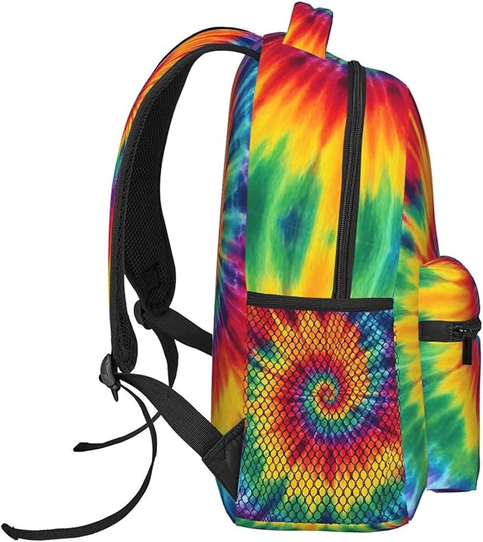 Backpack Lightweight Anti-Theft Multipurpose Tie Dye Shoulder Bag Large Capacity Travel Hiking Backpack With Padded Straps