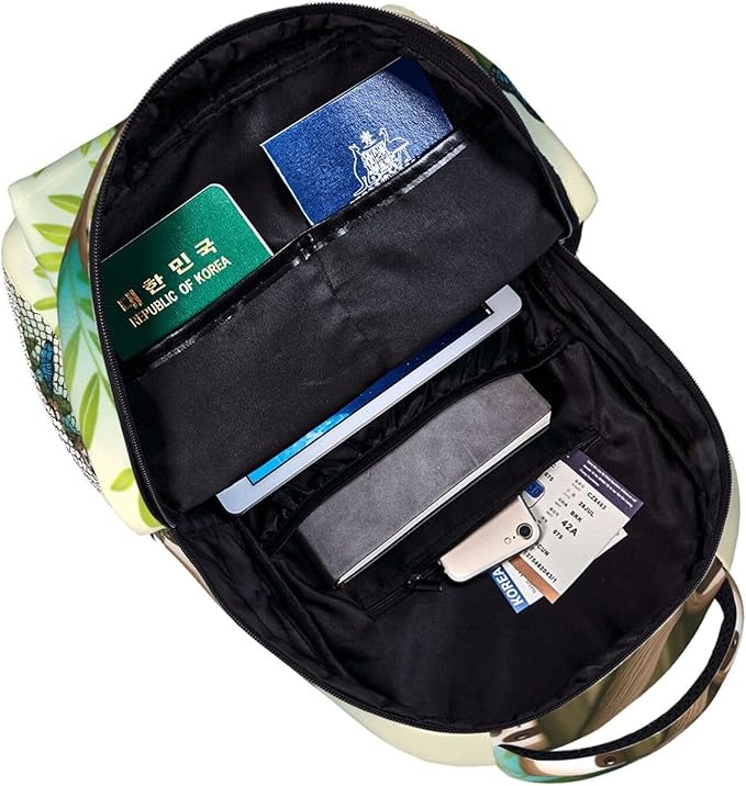 Rucksack Anti-Theft Multipurpose Large Capacity Carry On Bag, The Happy Time Of The Sloth Family Art Travel Hiking Bag Day Pack With Side Pockets