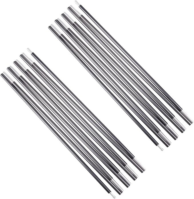 Azarxis Tent Poles Aluminum Tent Rod Replacement Camping Accessories, Multifunction Lightweight Tent Poles Repair Kit, 7001 Series Aircraft-Grade Aluminum