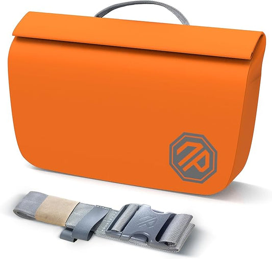 niphean IPX7 Waterproof Fanny Pack with Magnetic One-Hand Closure, Durable Waterproof Dry Bag, for Kayaking, Paddle Boarding, Beach Cruise Essentials, 2.5L Phone Pouch Dry Bags for Men Women, Orange