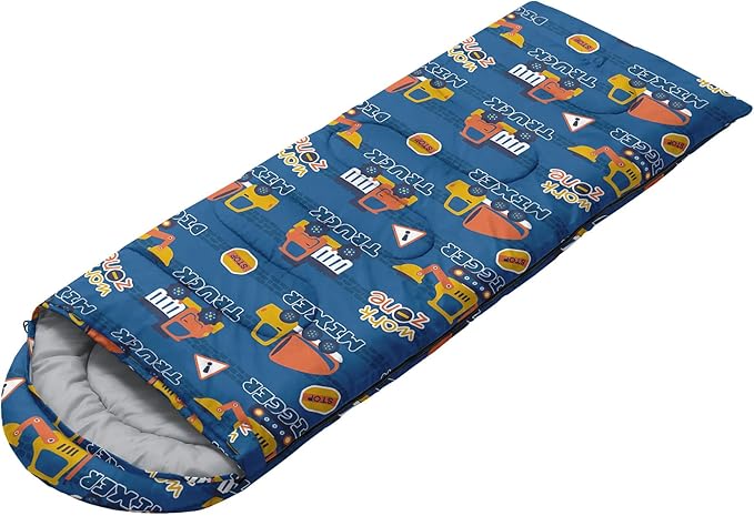 Kids Sleeping Bag for Boys and Girls,Monster Alien Print-Lightweight Warm Portable Outdoor Indoor-Waterproof Cold Weather Resistant Sleeping Bag for Camping Hiking